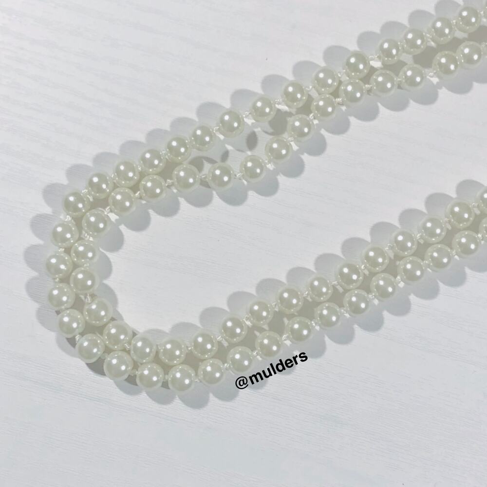 NWT Faux Pearl String Layered Necklace
